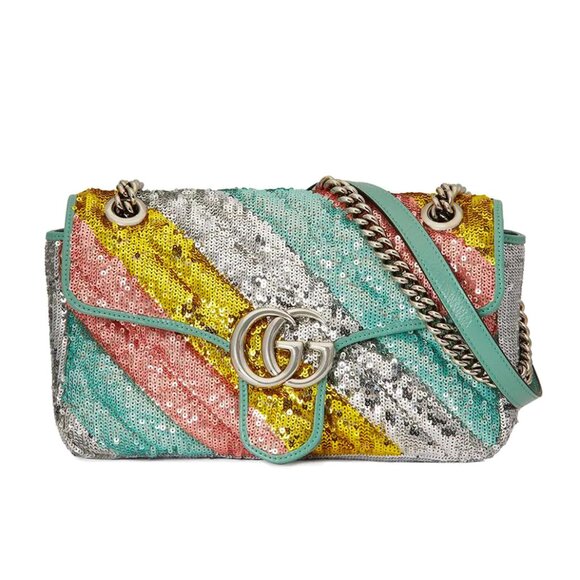 Gucci Handbags - Gucci 443497 GG Marmont Sequin Shoulder Bag
